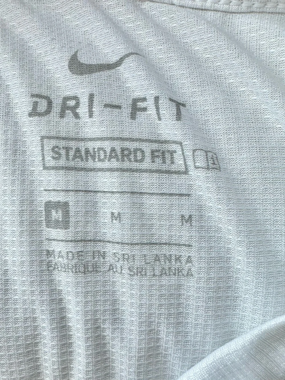 Nike Dri-Fit Boys White Tee Long Sleeve